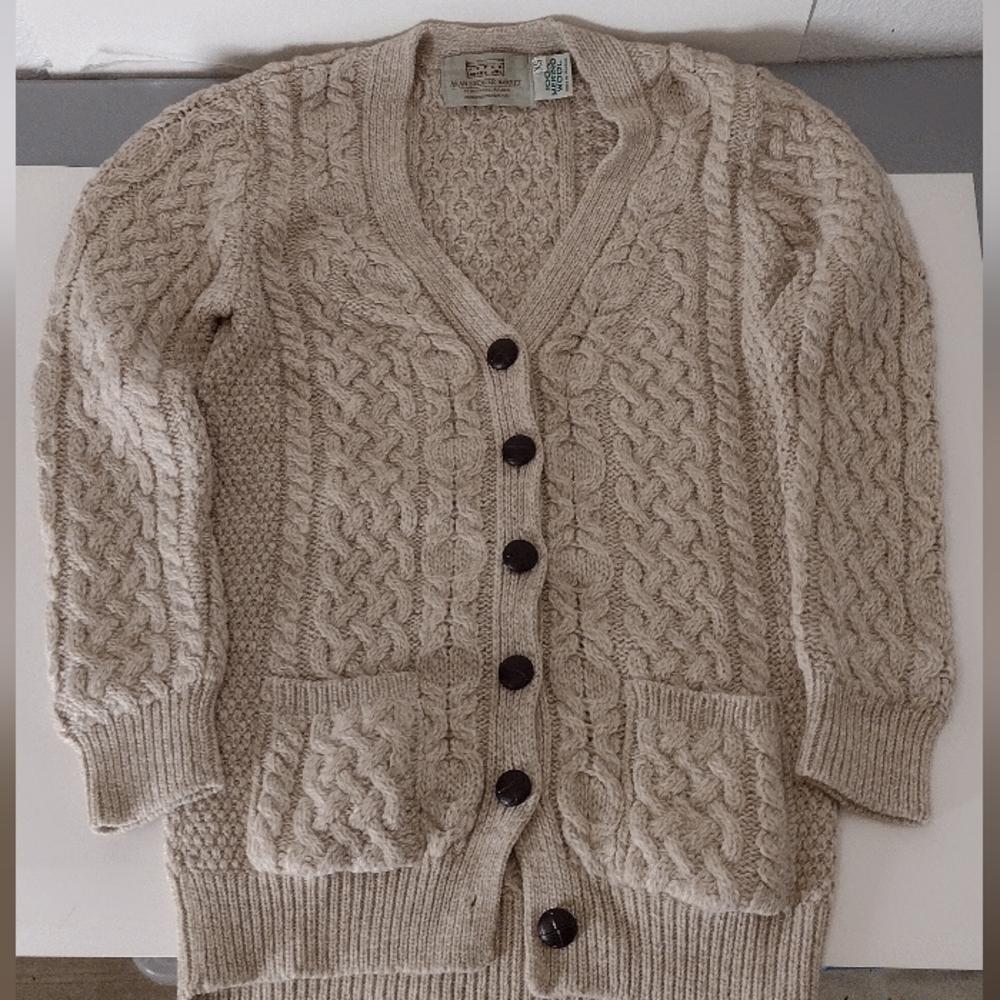 Aran sweater market cardigan